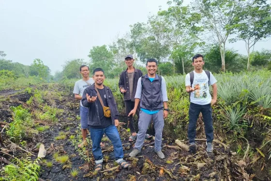 Cegah Karhutla Berulang, Gempur Bangun Sekat Kanal Restorasi Gambut di Kubu Raya