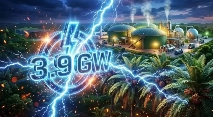 BRIN Beberkan Potensi Listrik 3,9 Gigawatt dari Limbah Industri Sawit Nasional